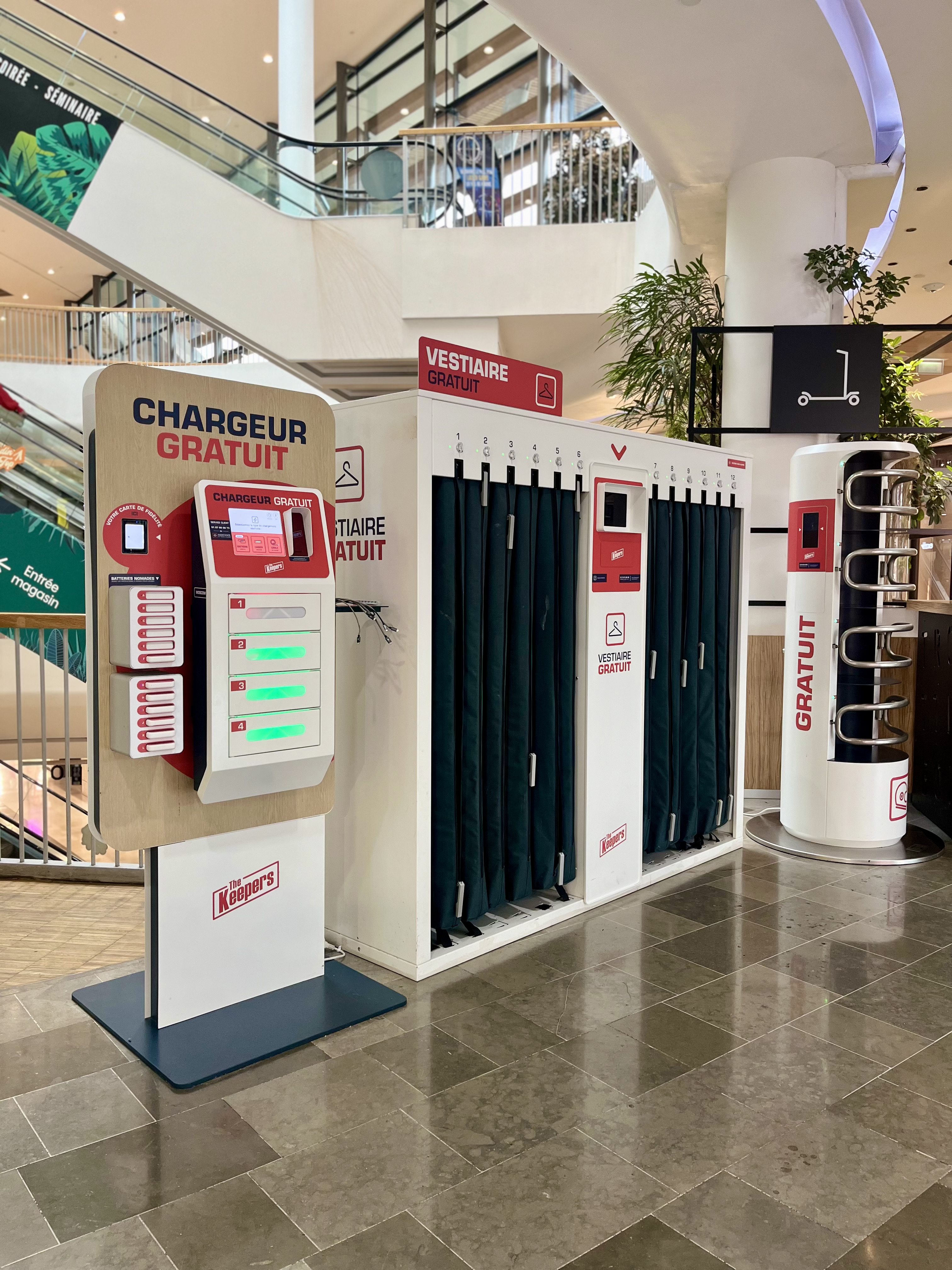 Das Keepers Multi-Service-Angebot in einem Einkaufszentrum Das Keepers Multi-Service-Angebot in einem Einkaufszentrum