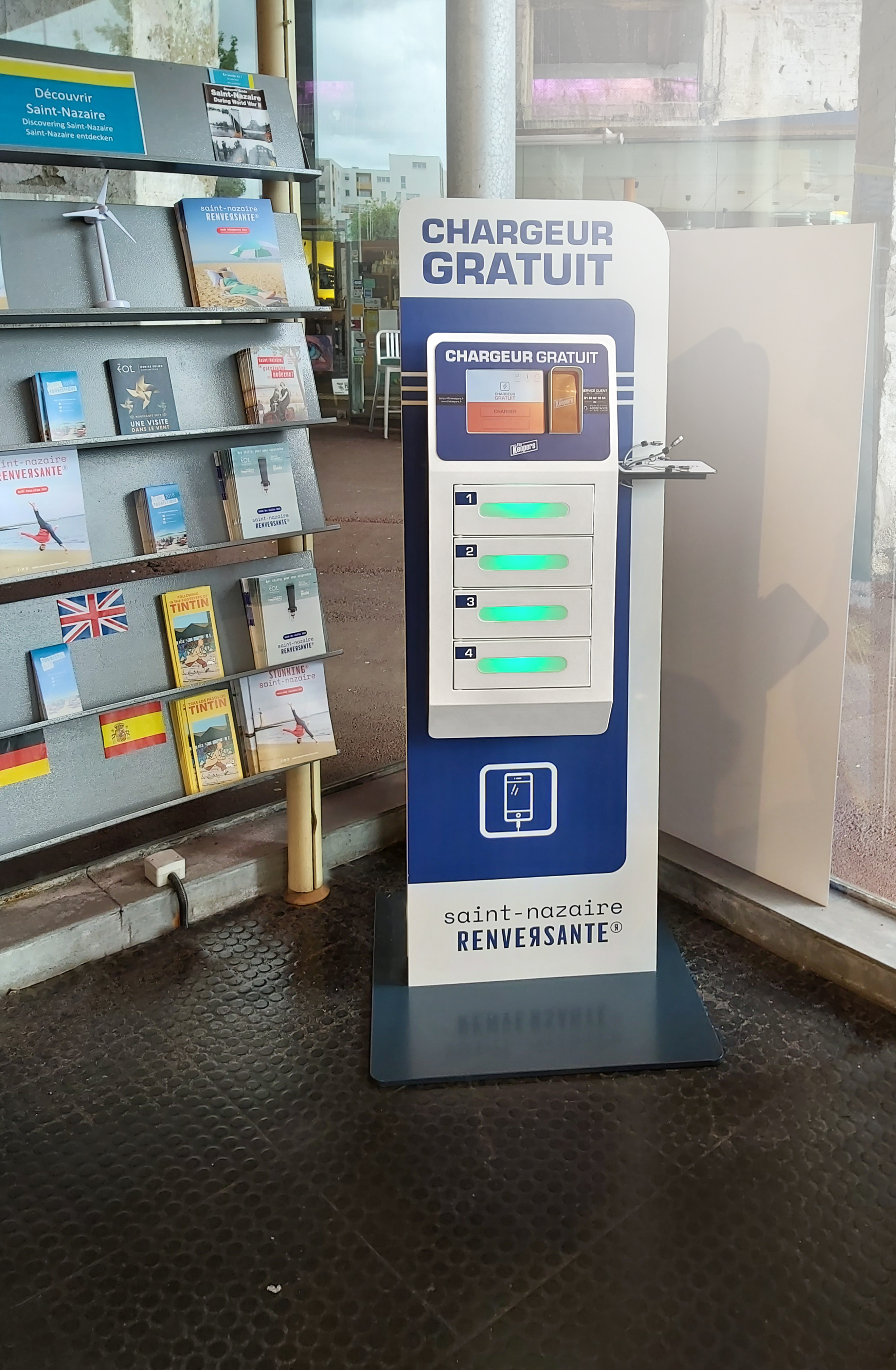 Service de recharge de téléphones Saint Nazaire Agglomération Tourisme Service de recharge de téléphones Saint Nazaire Agglomération Tourisme